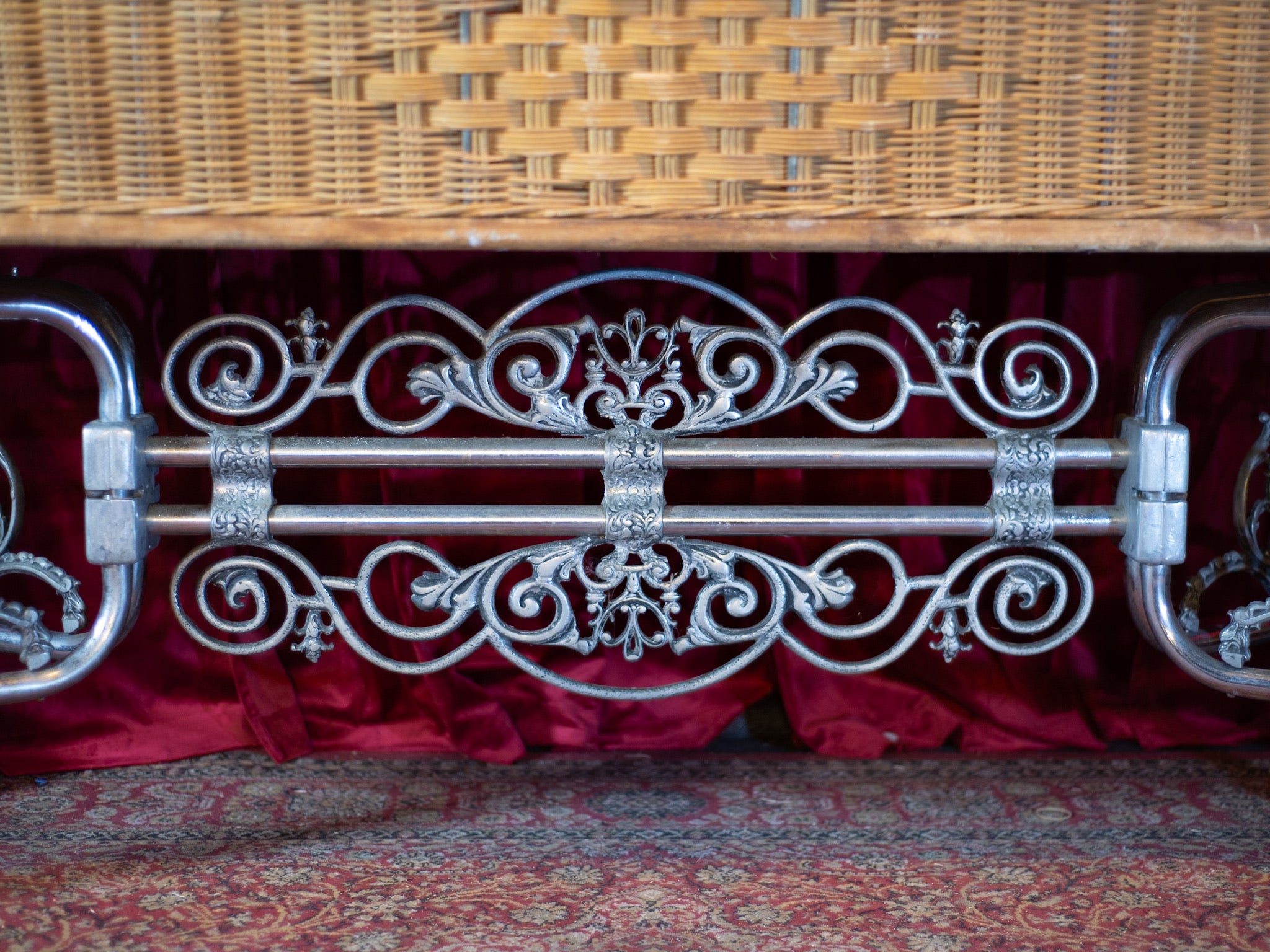 Antique Ornate Casket Bier