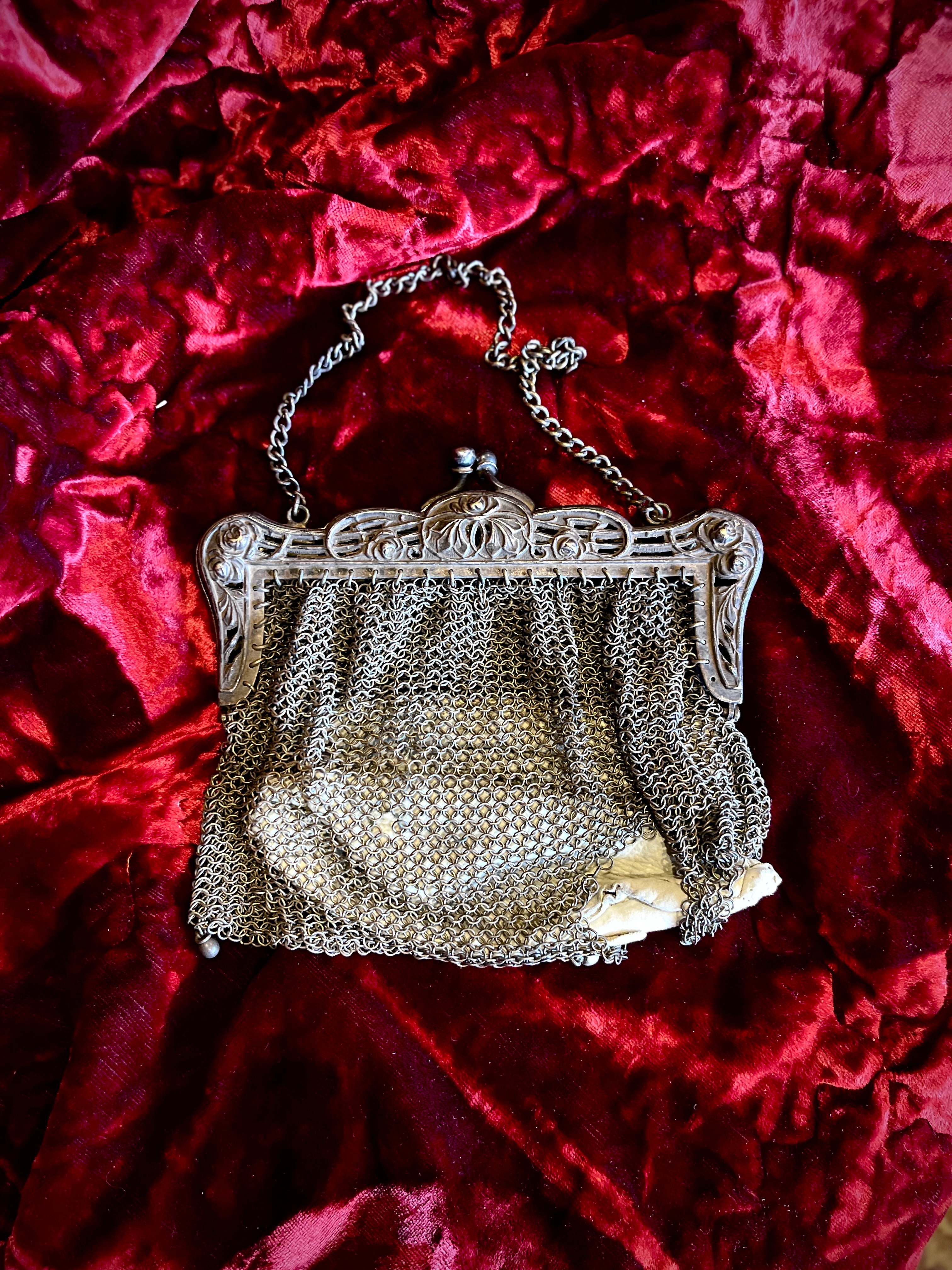 Antique Chainmail Purse, As Is
