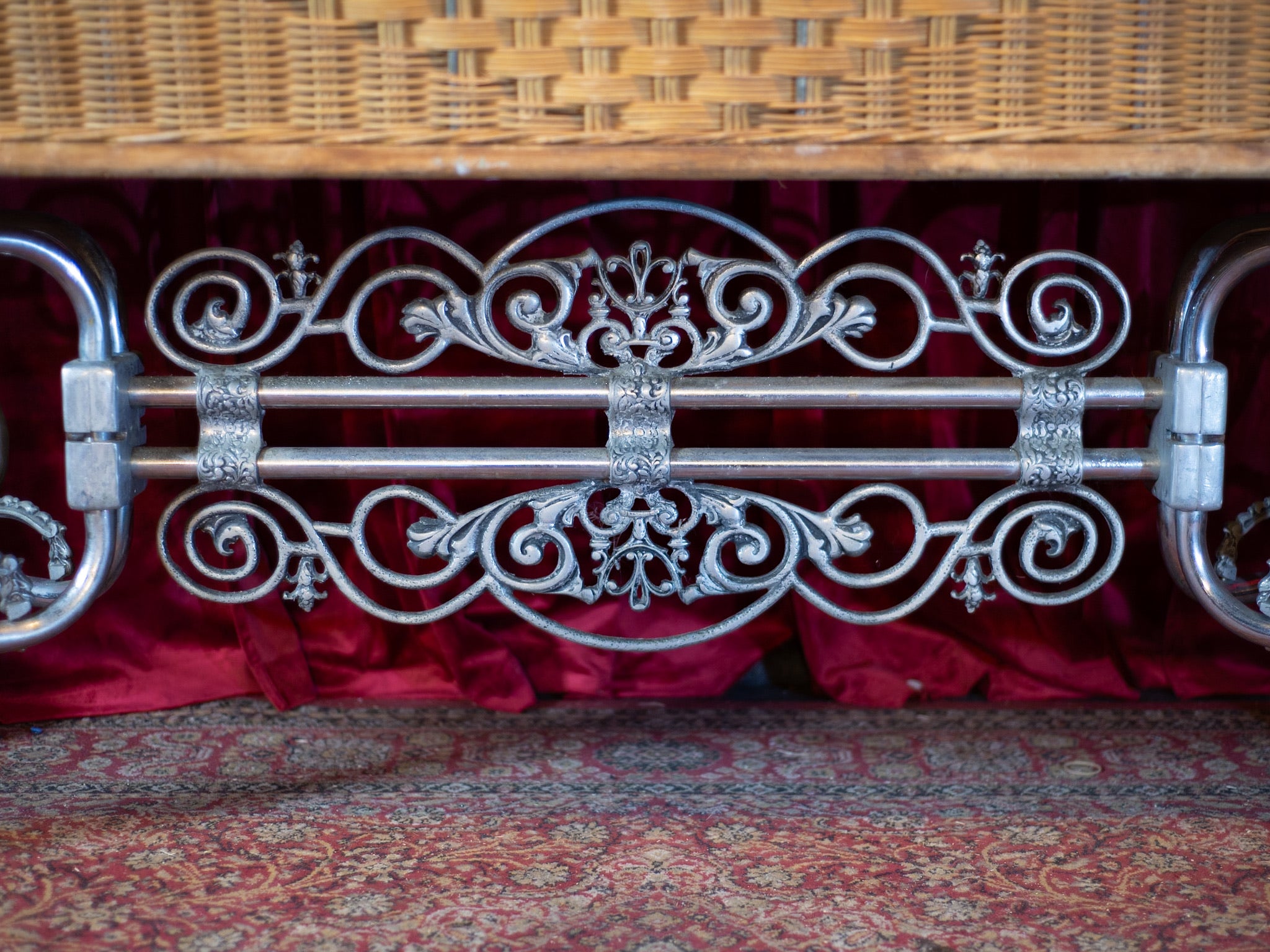 Antique Ornate Casket Bier