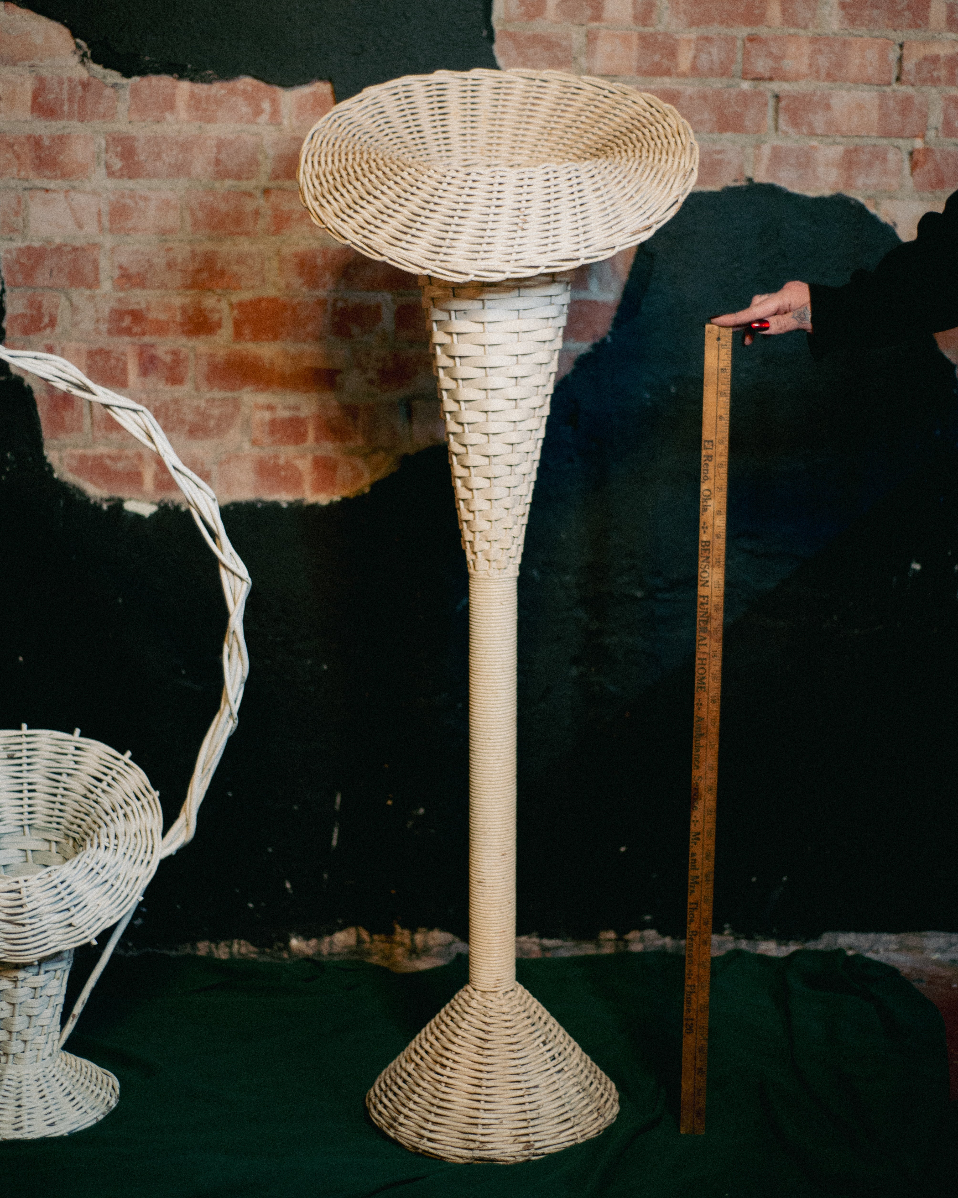 Victorian Trumpet Funeral Basket