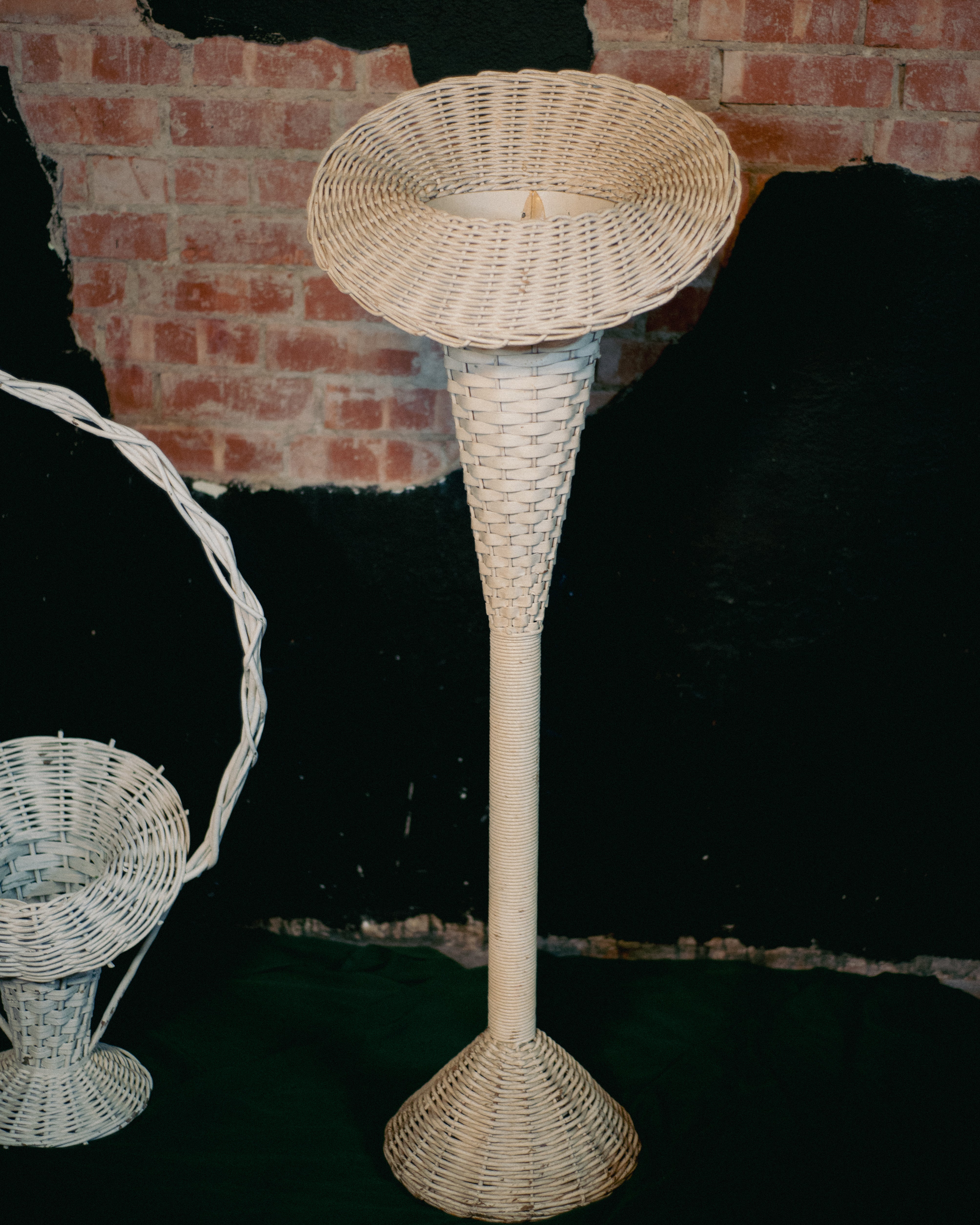 Victorian Trumpet Funeral Basket