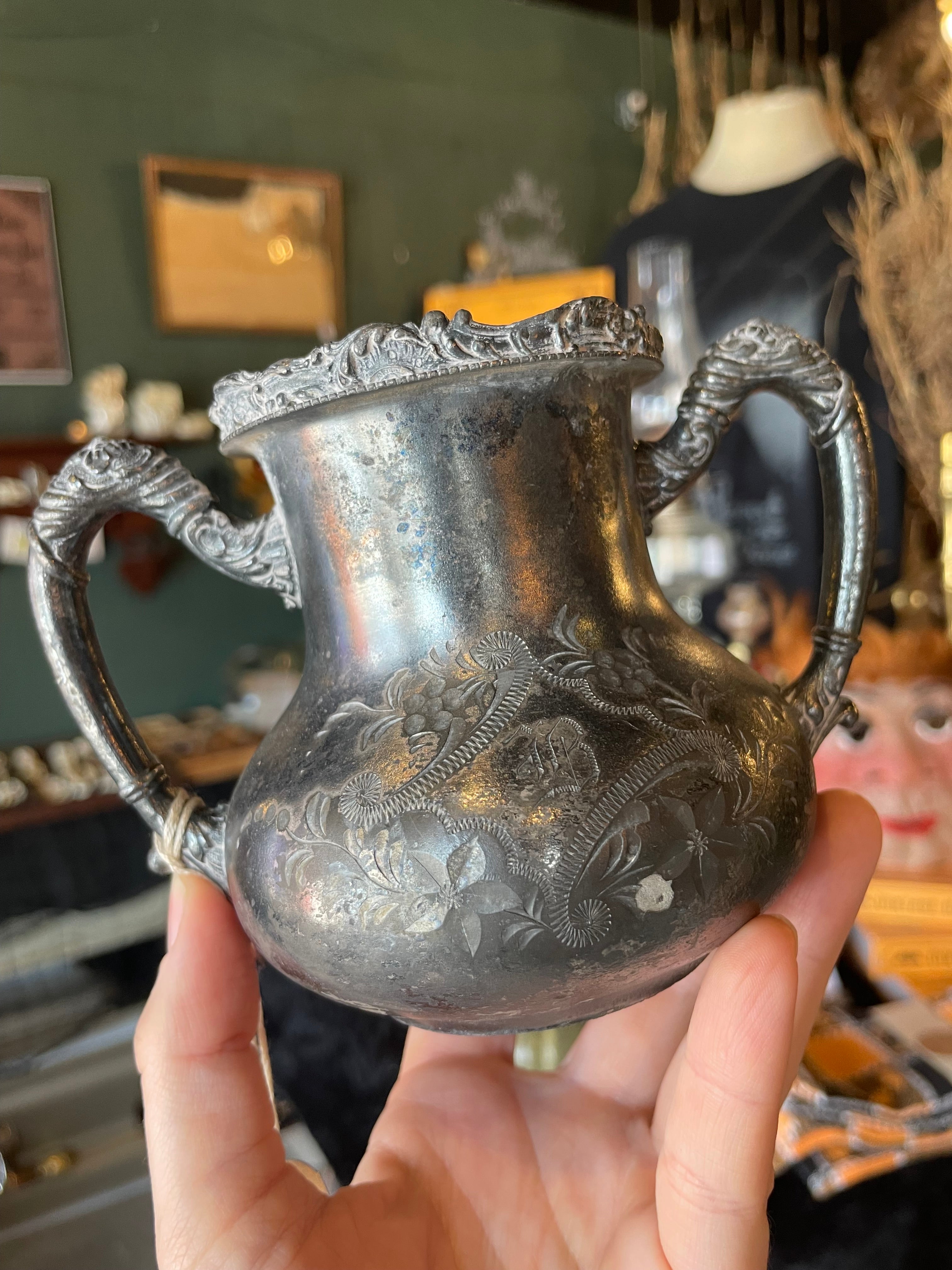 1899 Hammered Creamer Pitcher