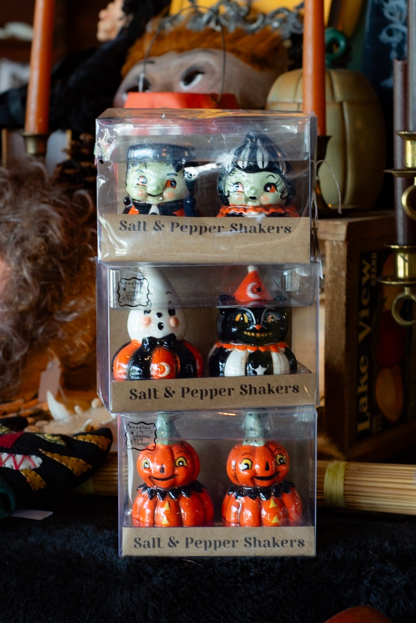 Vintage Style Repro. Halloween Salt & Pepper Shakers