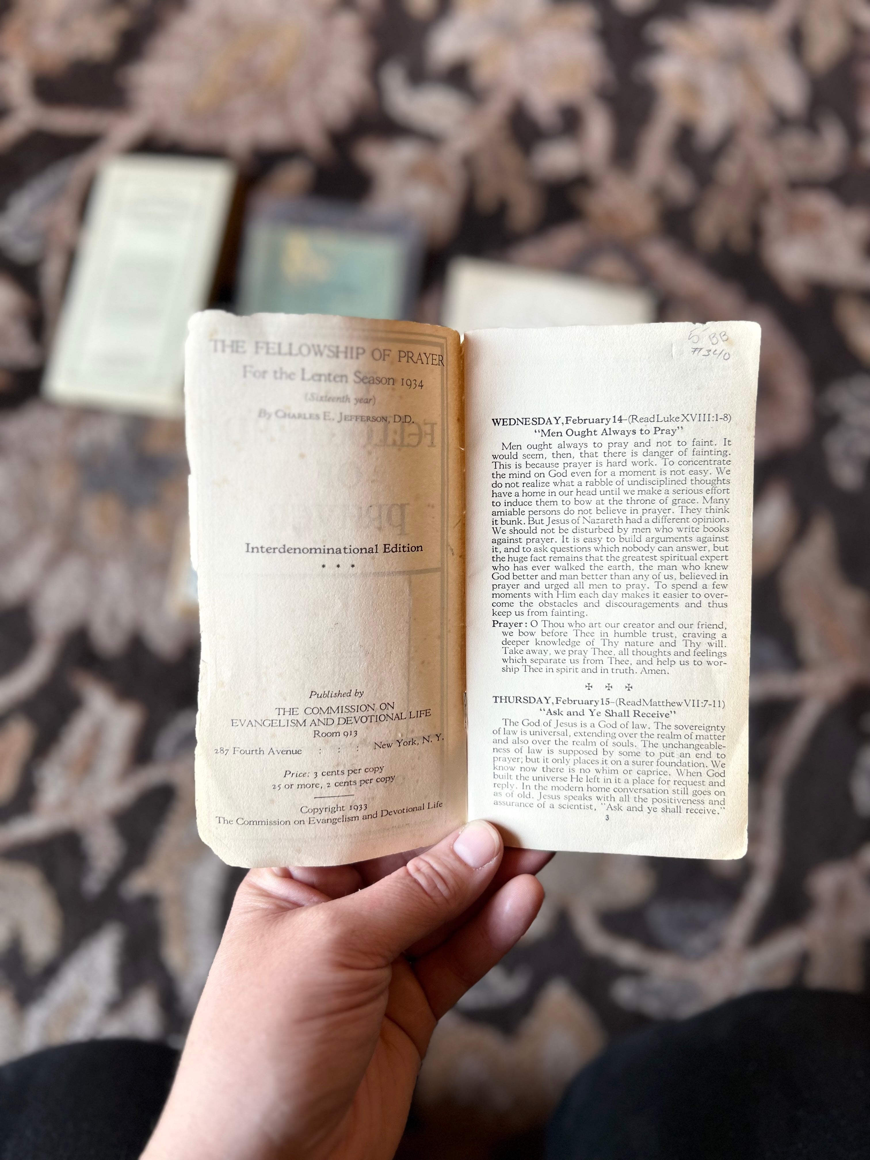 The Fellowship of Prayer Booklet