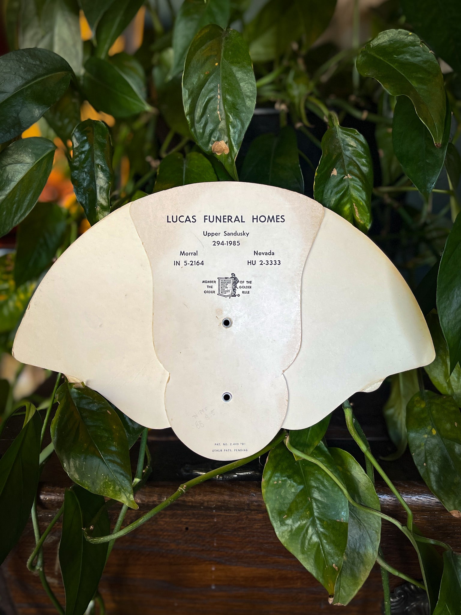 Folding Funeral Fan
