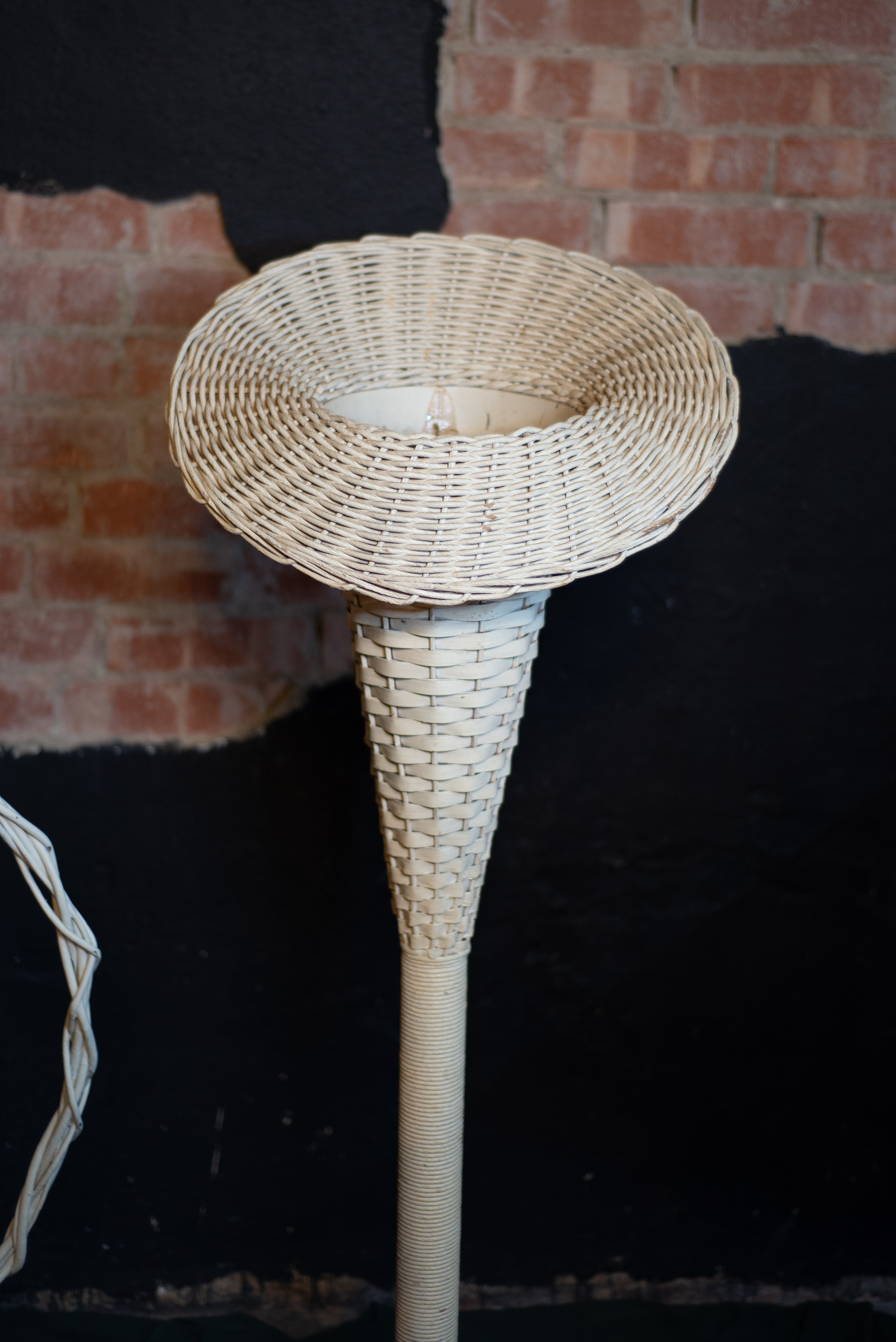 Victorian Trumpet Funeral Basket