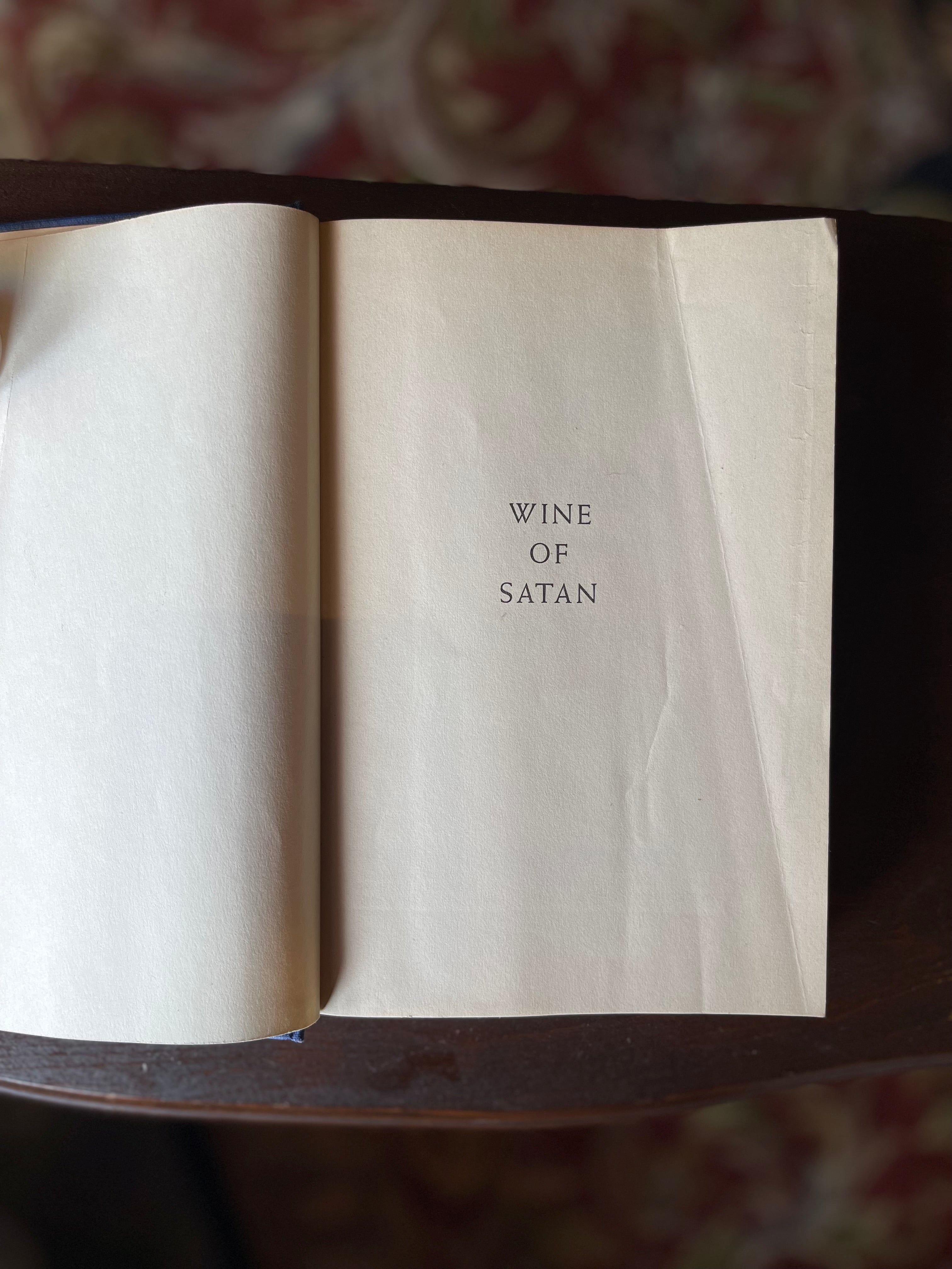Wine of Satan Book, 1949