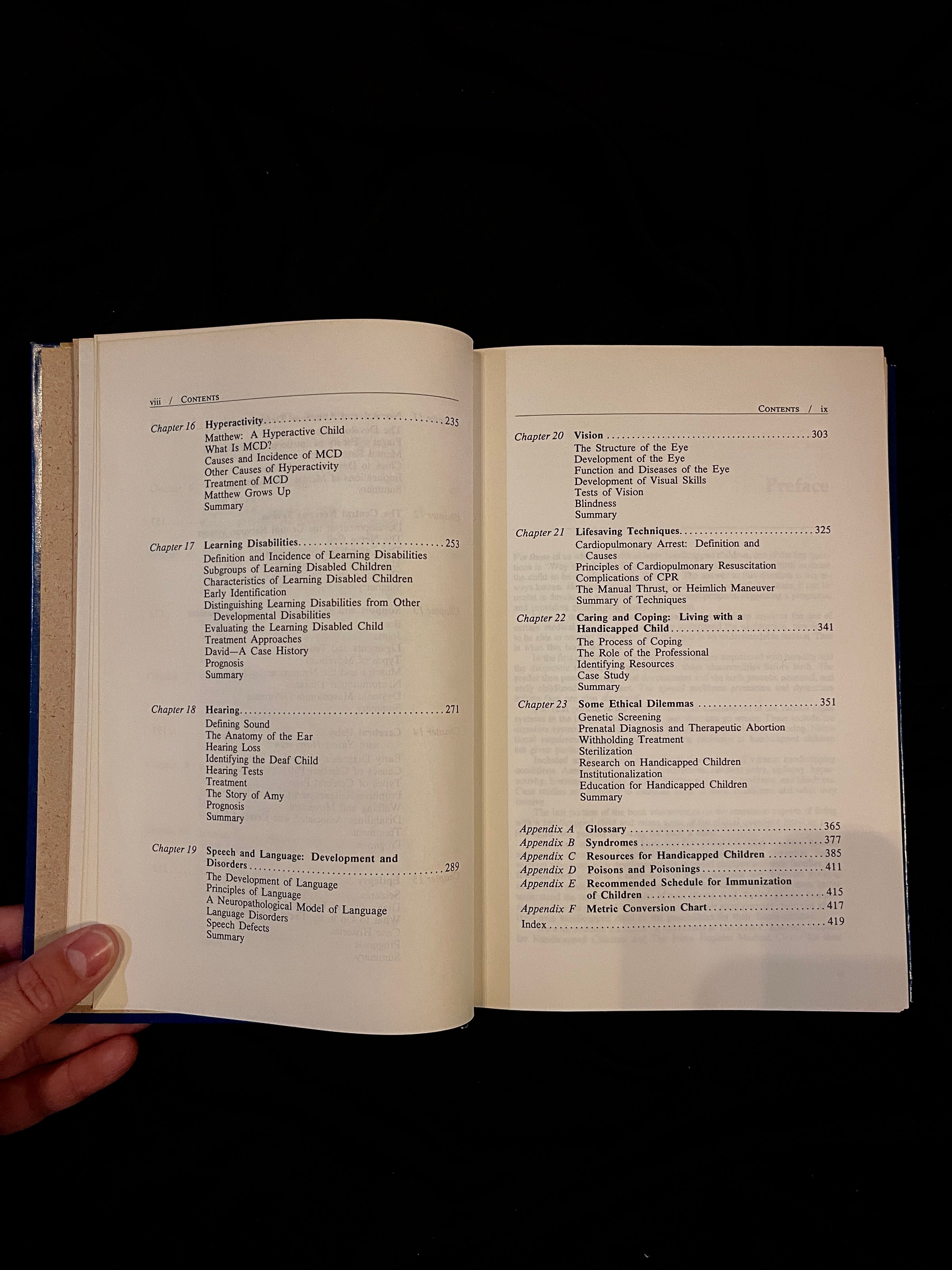 Children with Handicaps, A Medical Primer, 1981