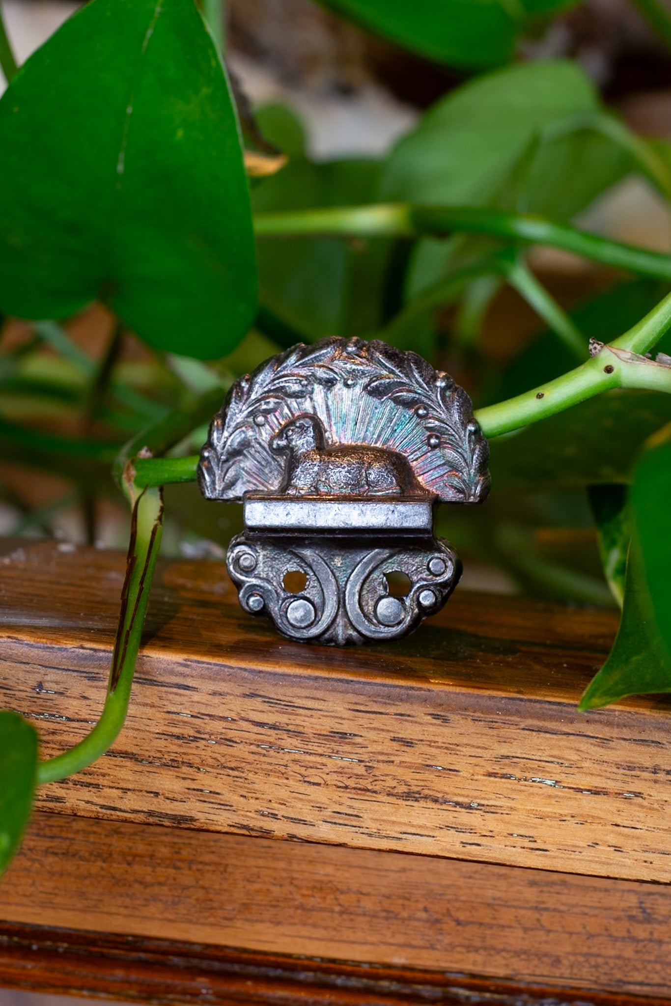 Children’s Lamb Casket Handle, As Is