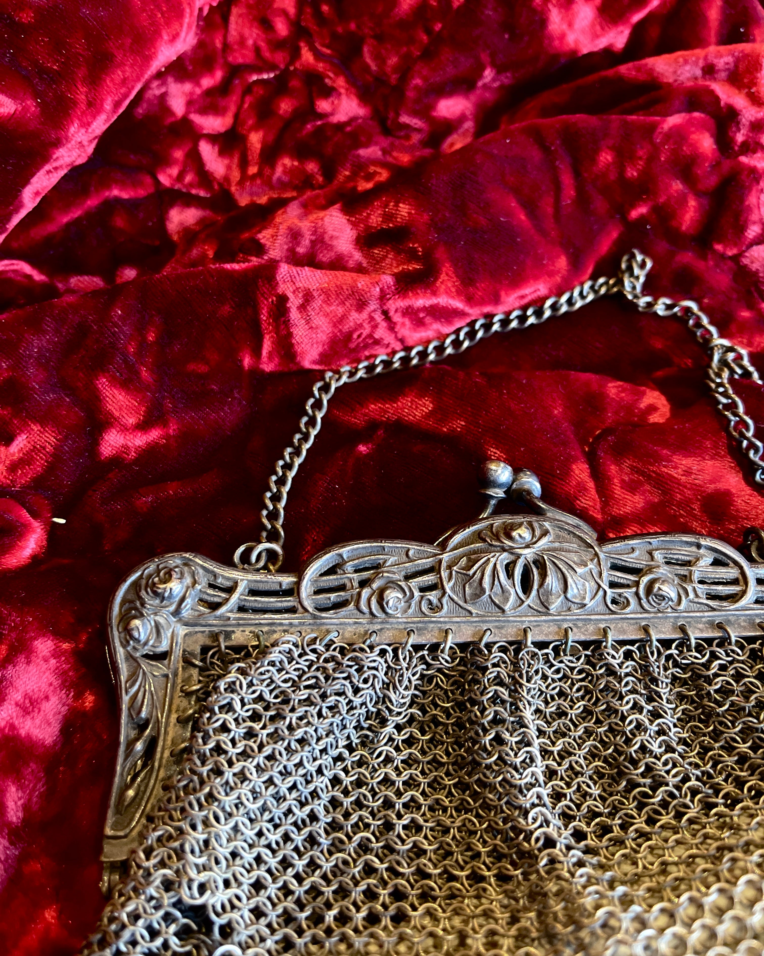 Antique Chainmail Purse, As Is
