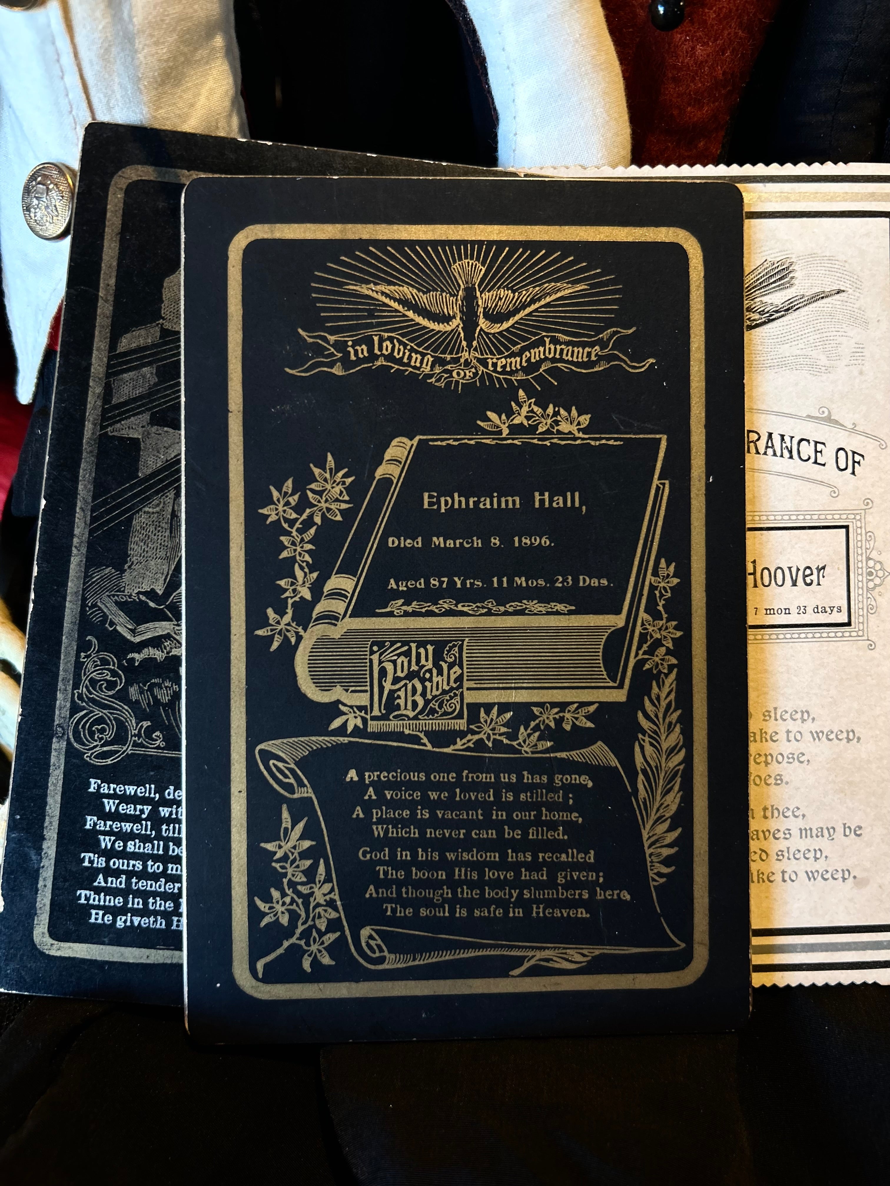Antique Funeral Card