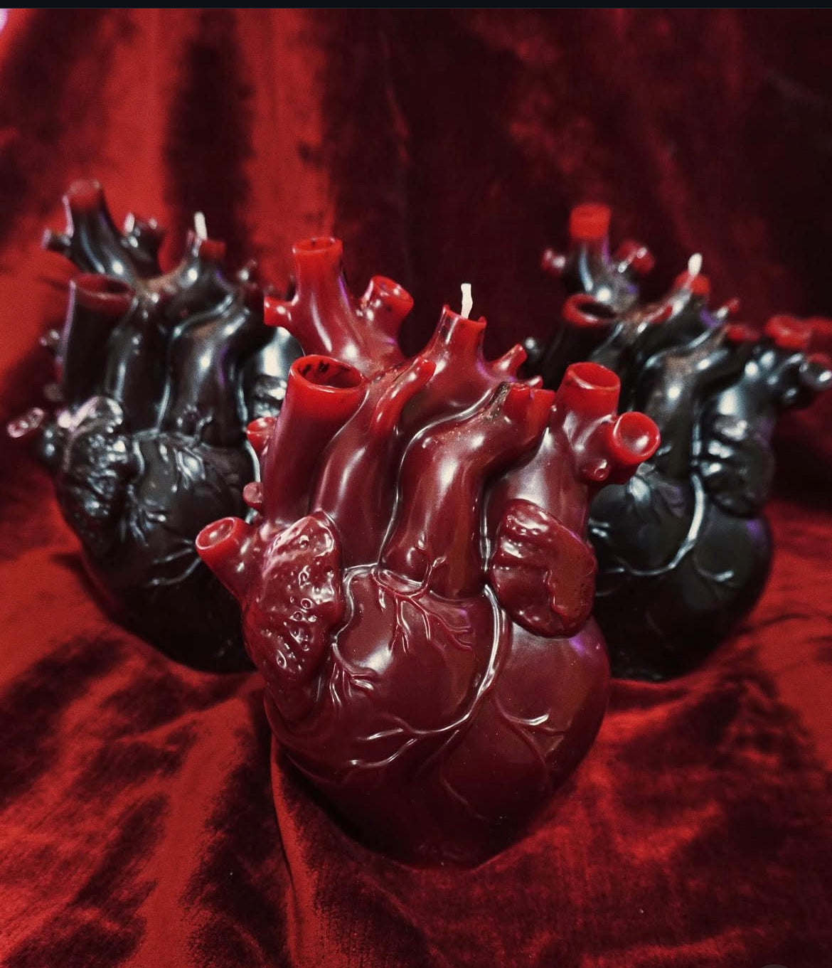 Handmade Anatomical Heart Candle