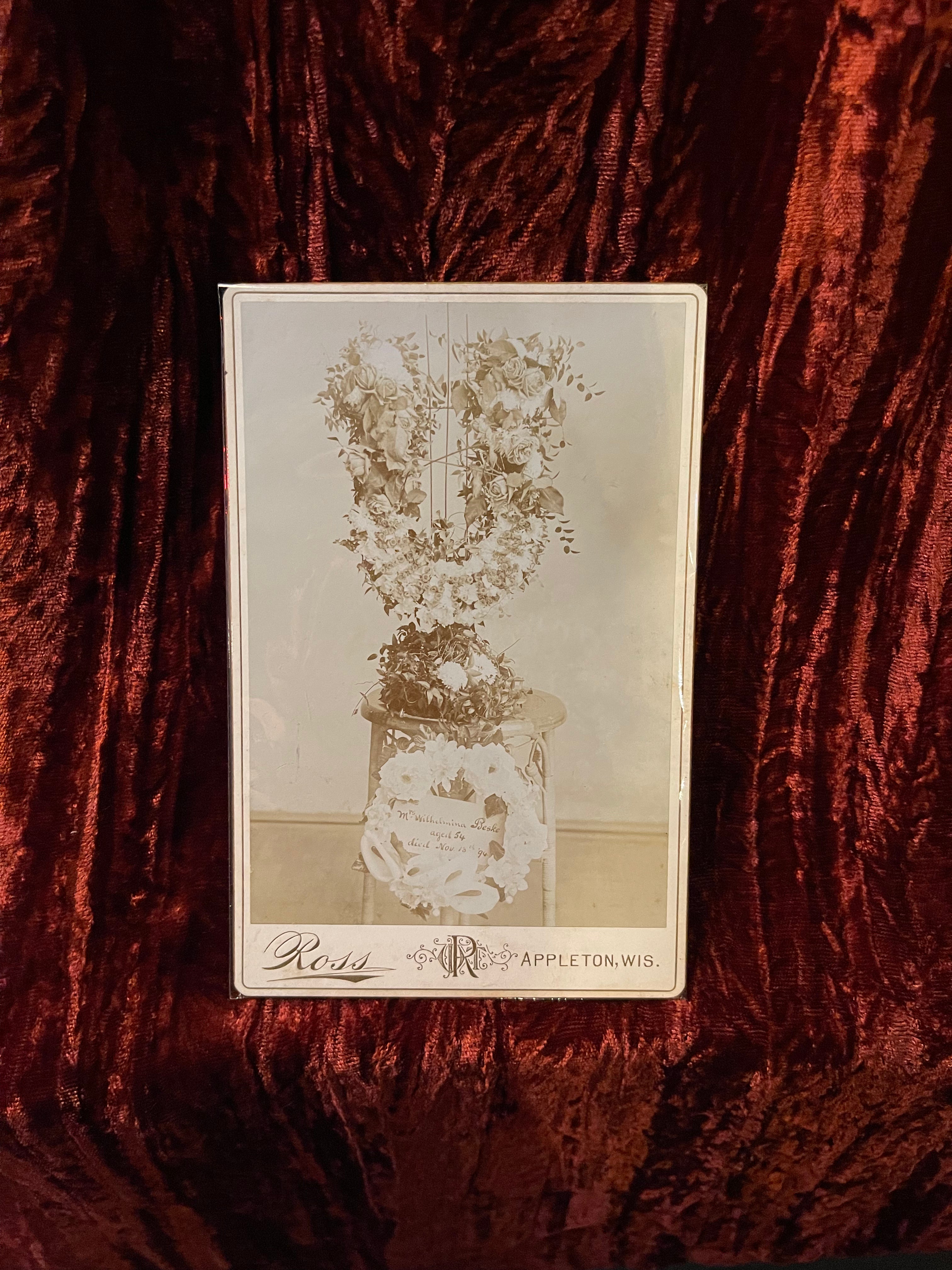 Floral Mourning Card