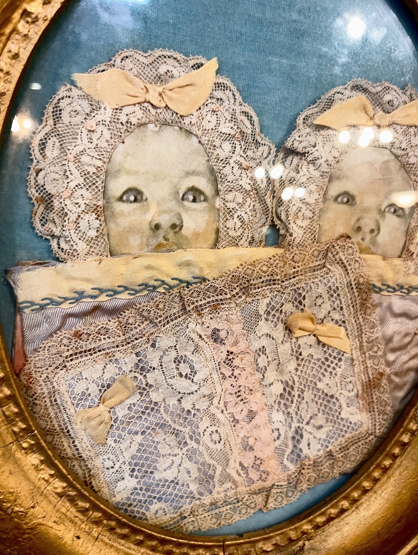 Twin Infants Mourning Piece, 1926